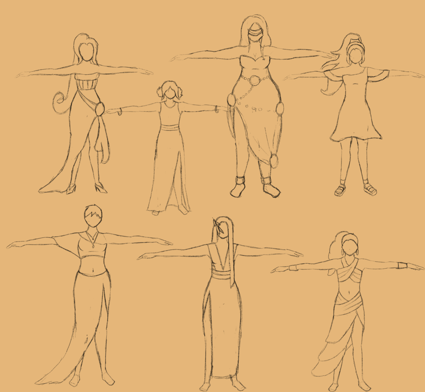 all_tposes sketches arcis art