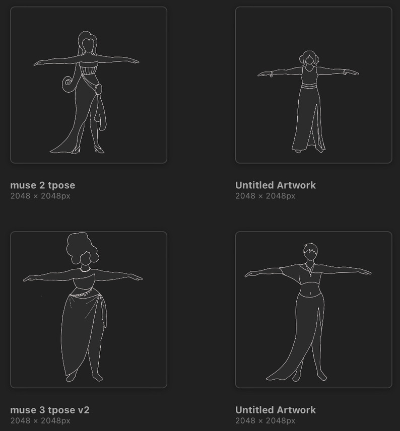line art characters arcis art