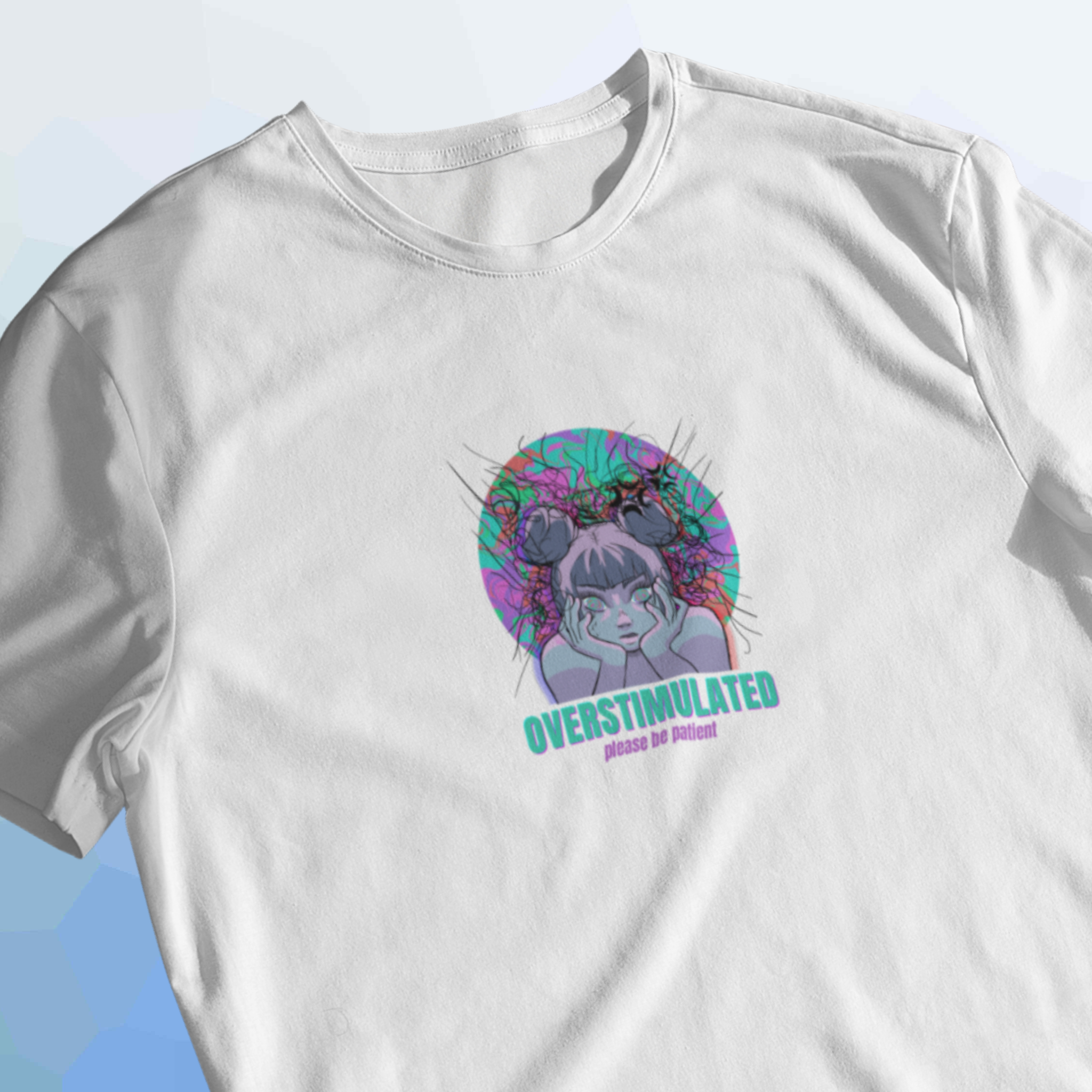 Overstimulated - Crewneck T-shirt - Image 2